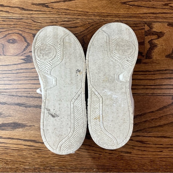 MCM Cream Leather Sneakers 37 - Picture 4 of 7